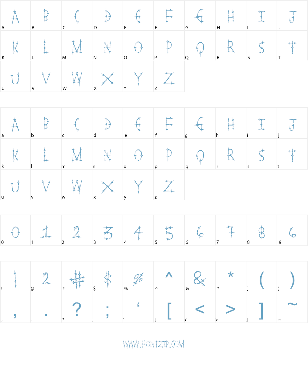 Pleasure Castle Font Character
