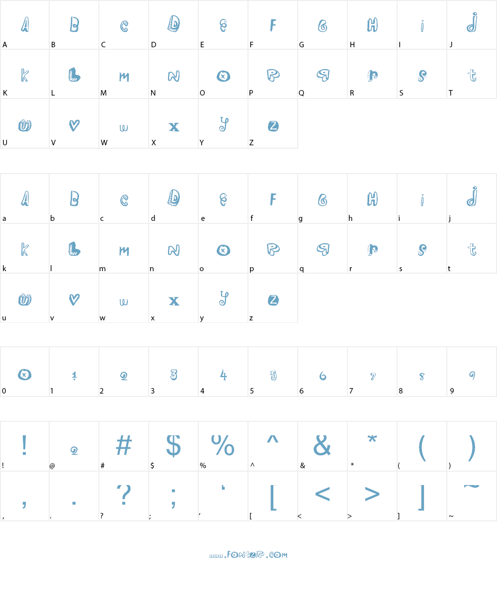 Pleasure Riot Font Character