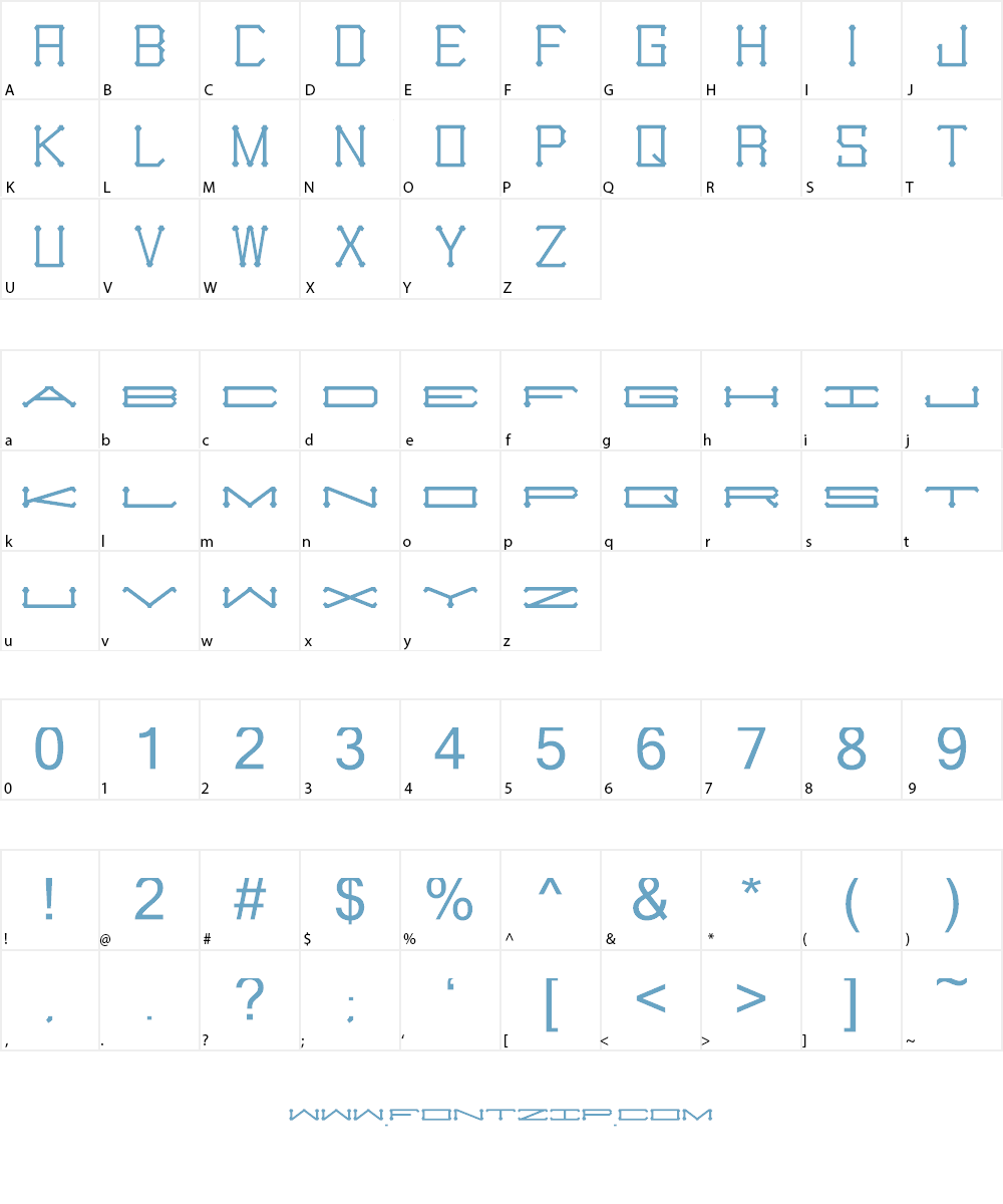 Slugger Monogram Font Character