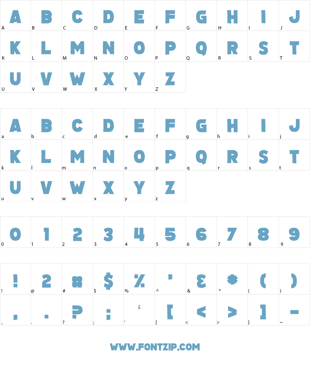 Wozcott Font Character