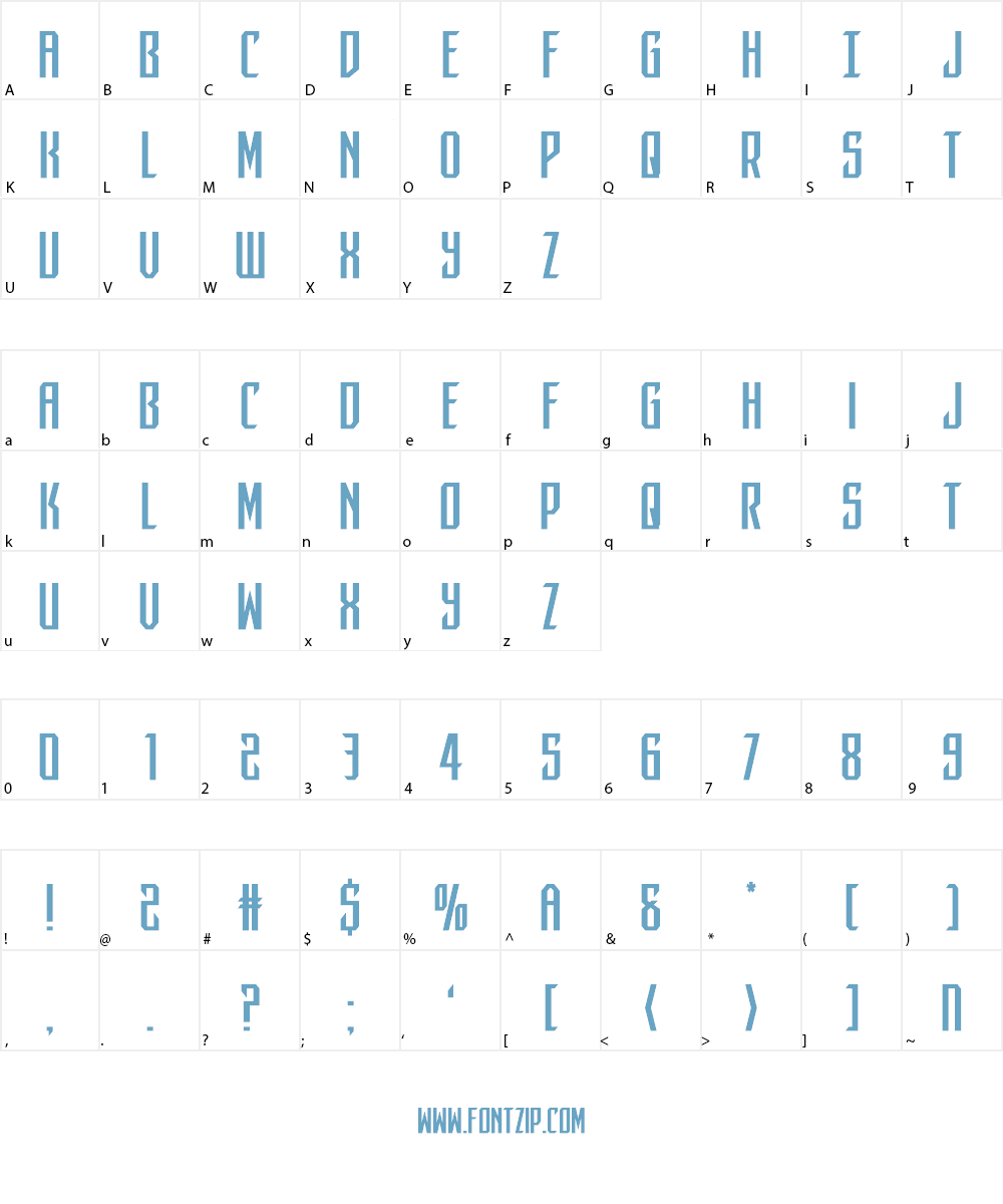 Dark Dominion Font Character