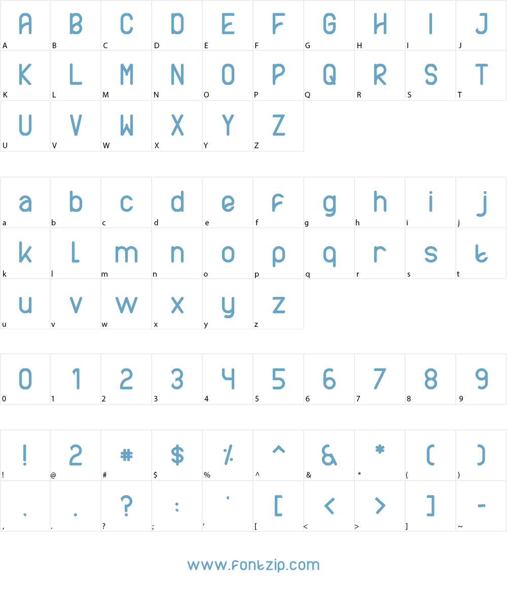 AXTON Font Character