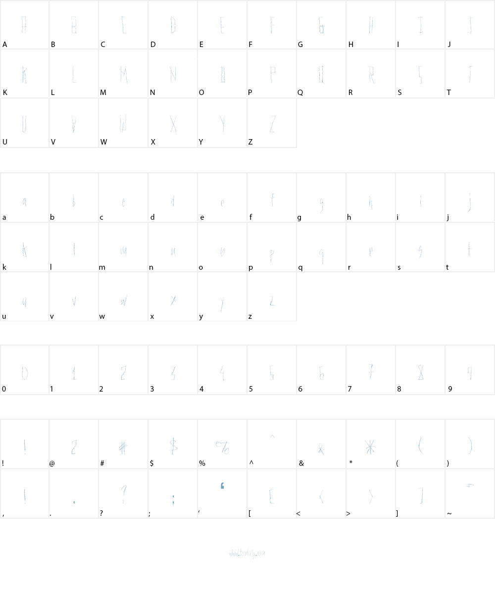PLENTY of METAL Font Character