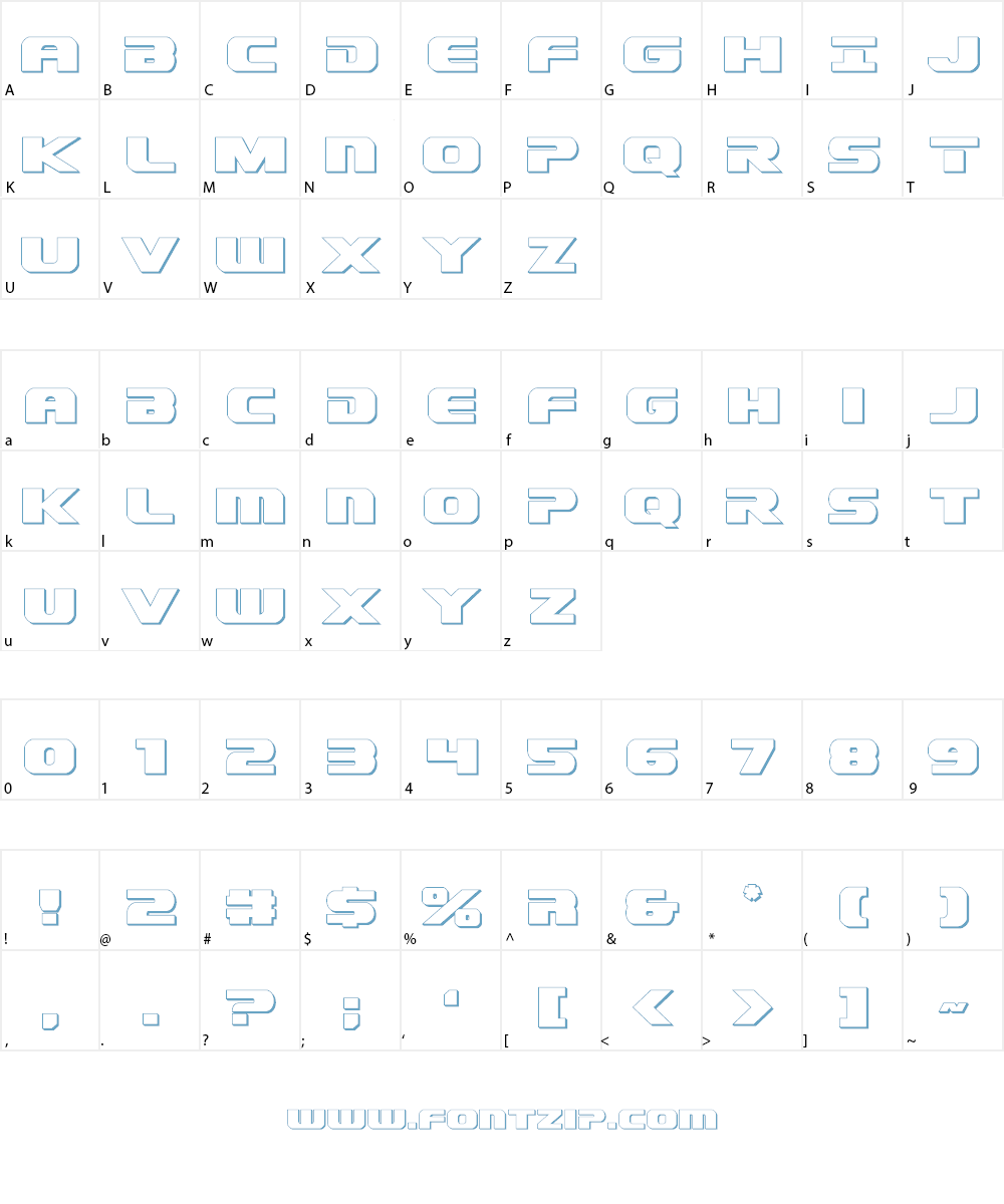 Dekaranger Font Character