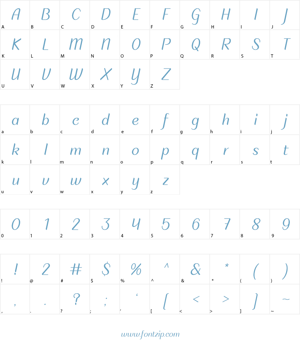 Plom Praeng Font Character