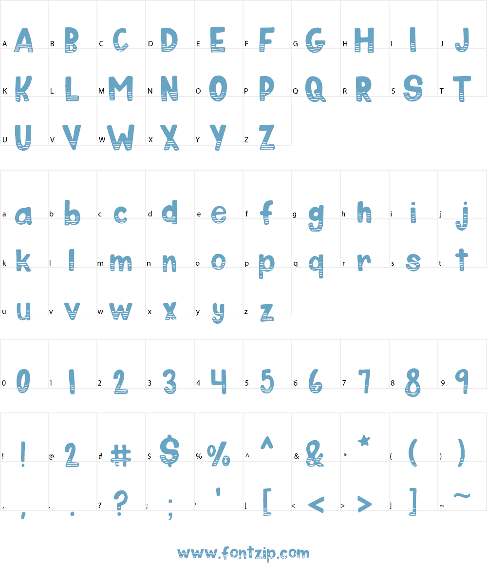 Wavepool Font Character