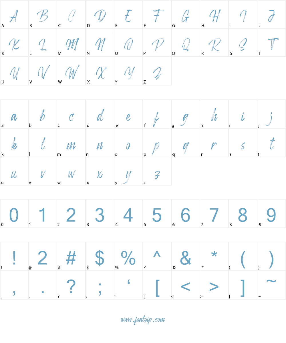 Redemption Font Character