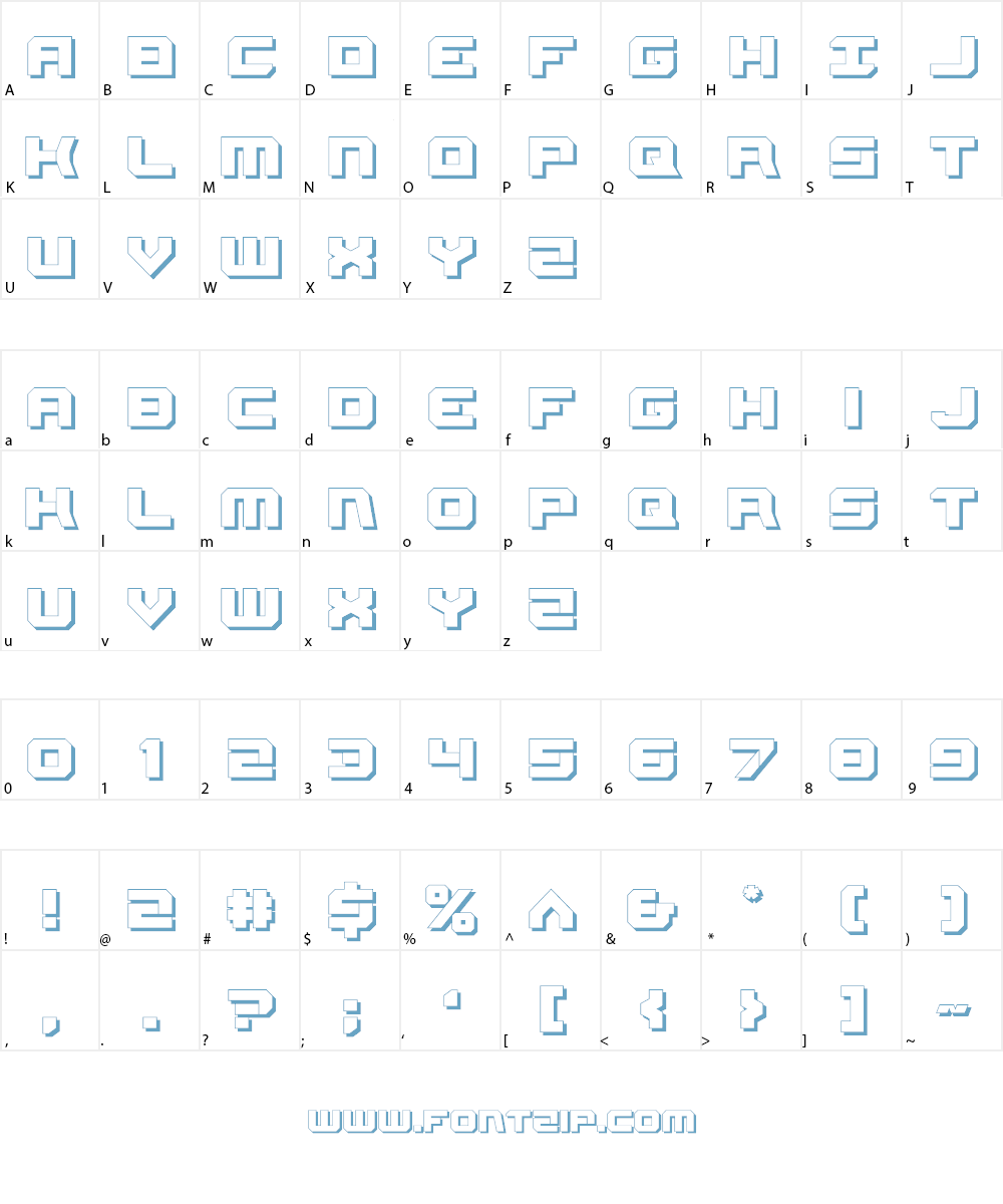Gearhead Font Character