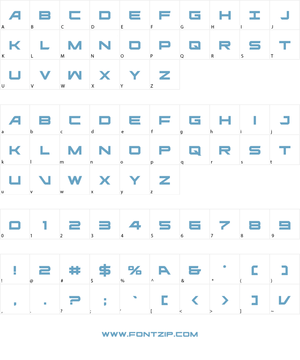 Ghost Clan Font Character