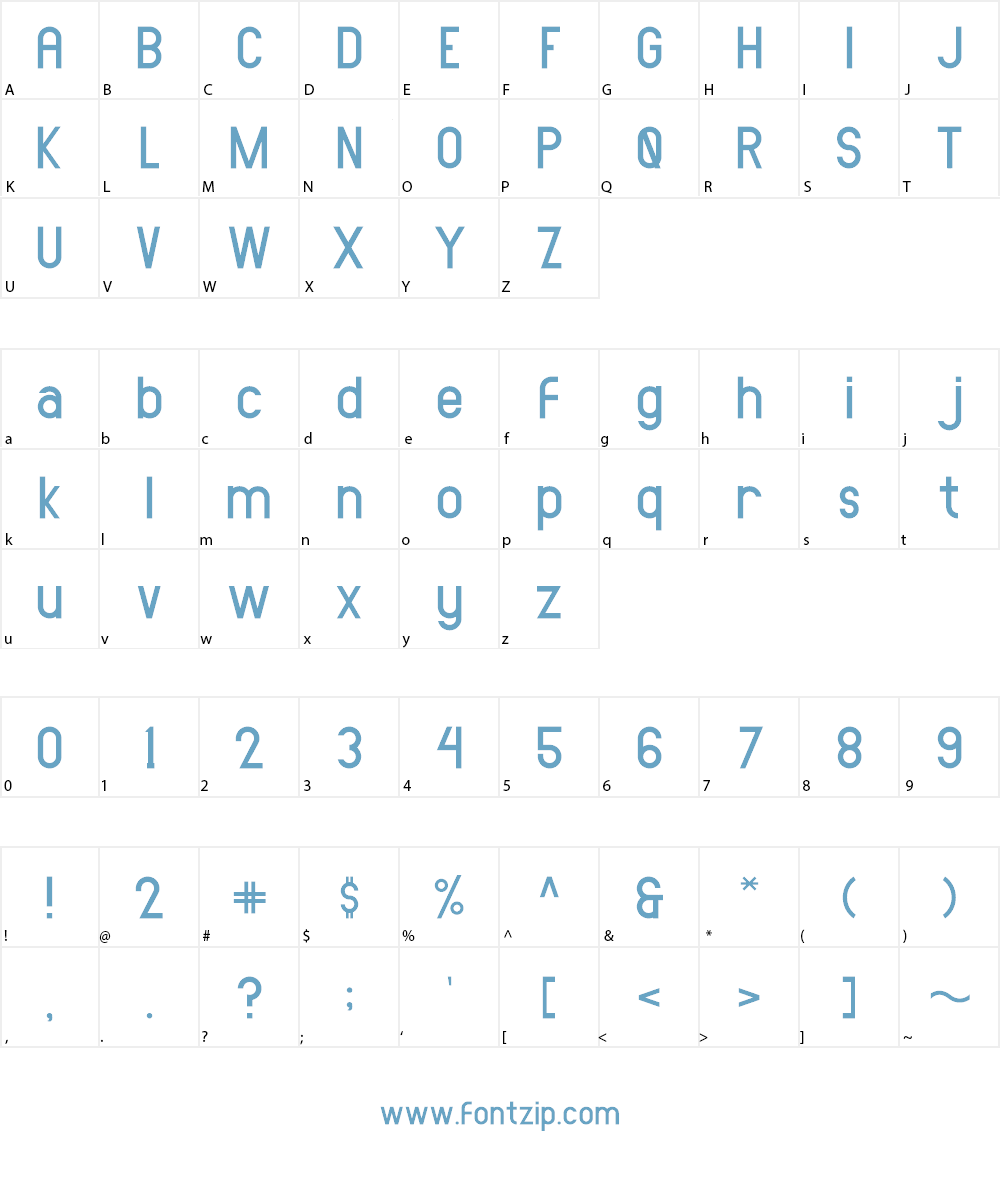 AMORICA Duo Font Character