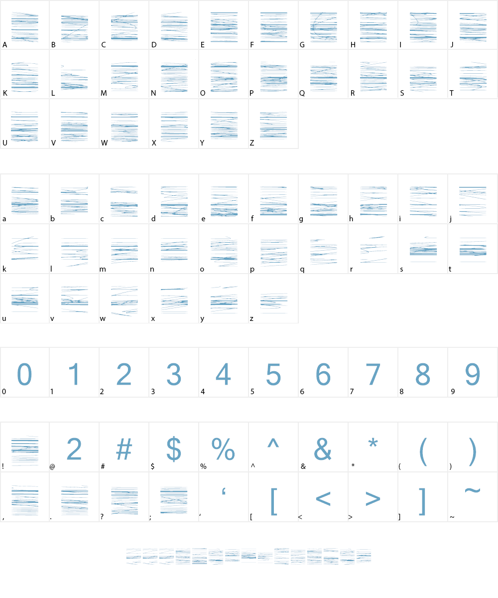 Interfer Font Character