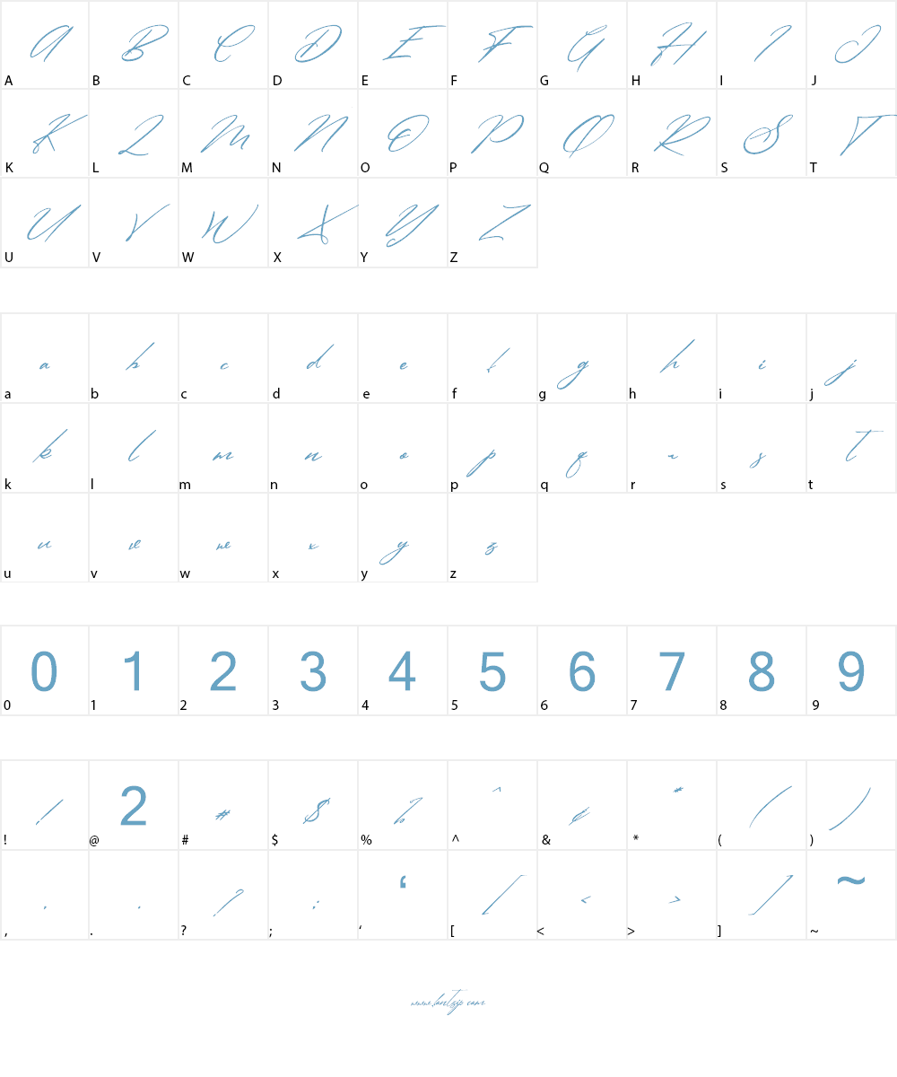 Simanice Font Character