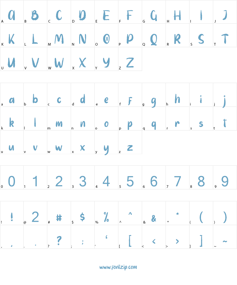 Auttentic Font Character
