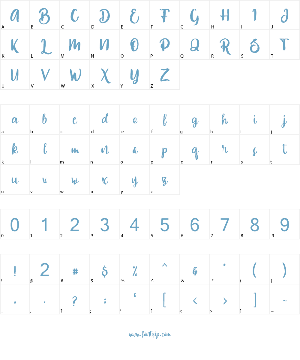 Slowly One Font Character