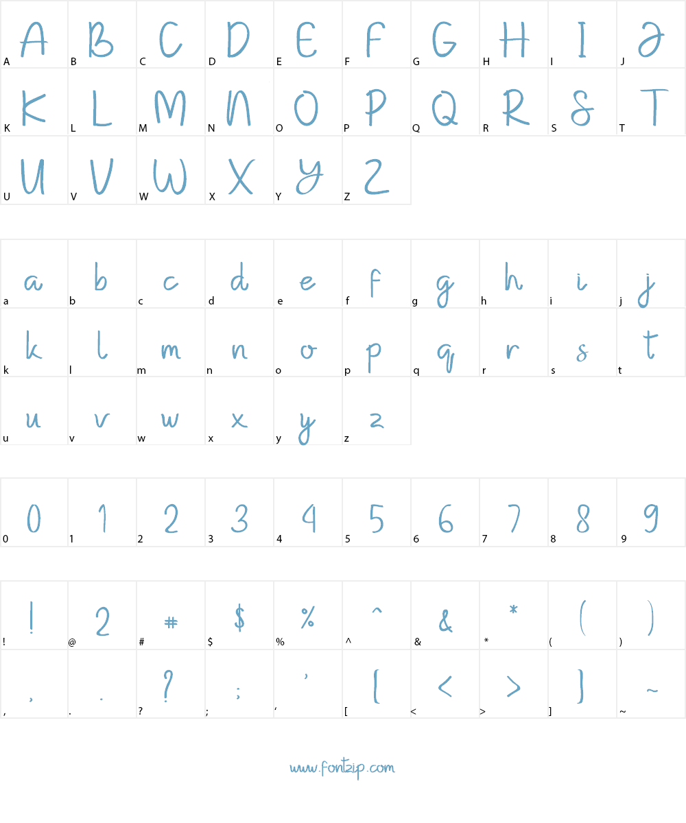Kempton Serif Font Character