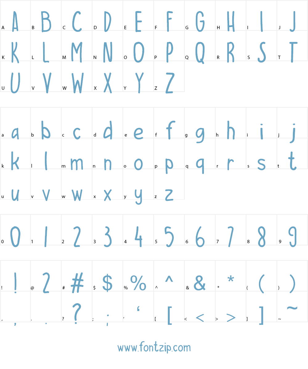 ES CAMPUR ENAK Font Character
