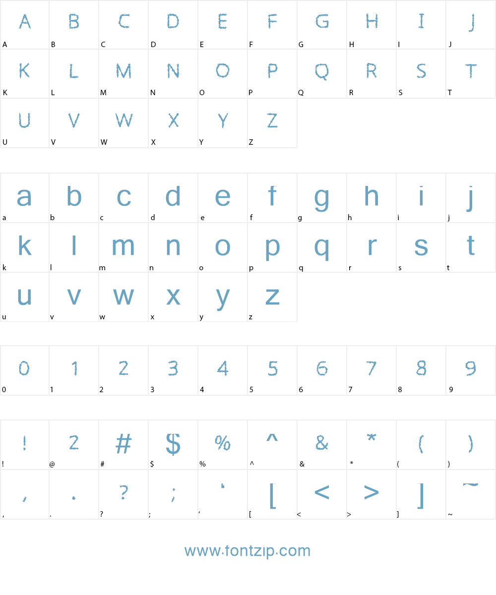 Kabavi Font Character