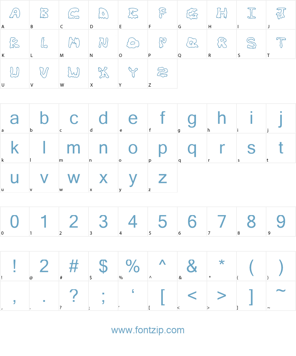 SkaterSkank Demo Font Character