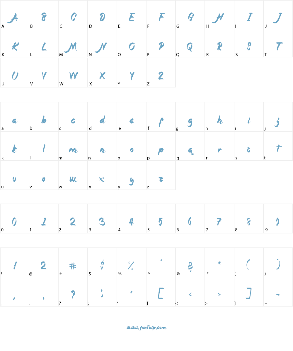 Magnolia Font Character