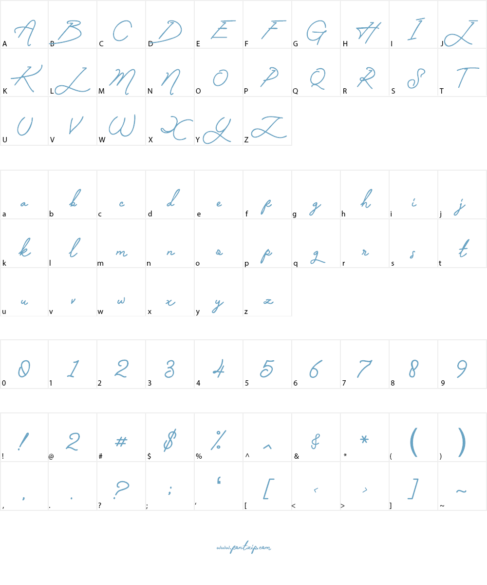 Manallagi Font Character