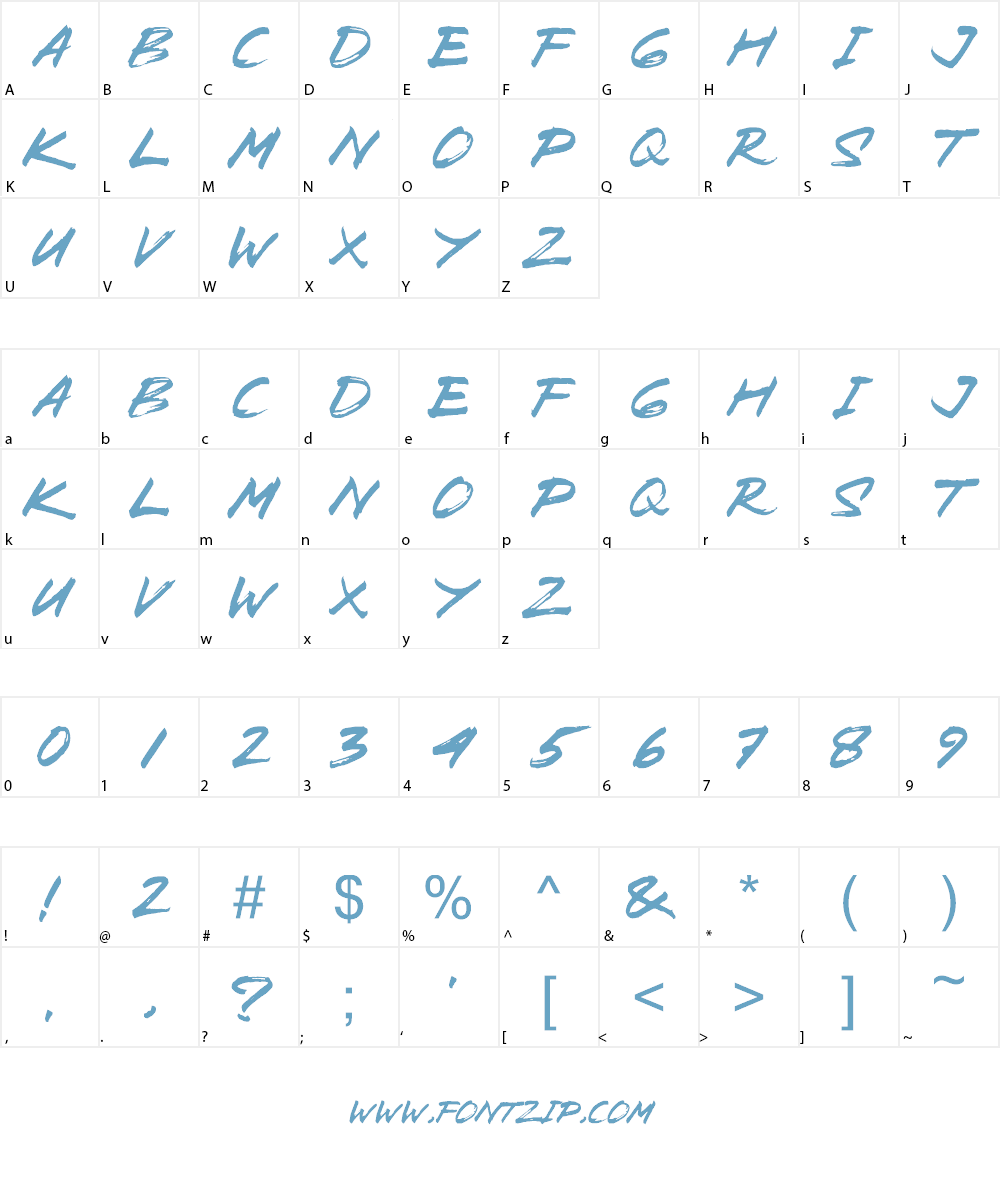 Zombie Carshel Font Character