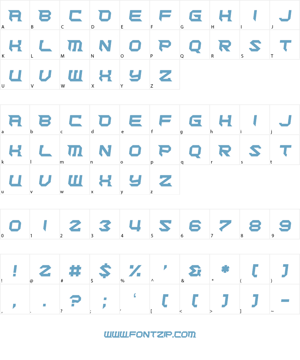Cut Deep Font Character