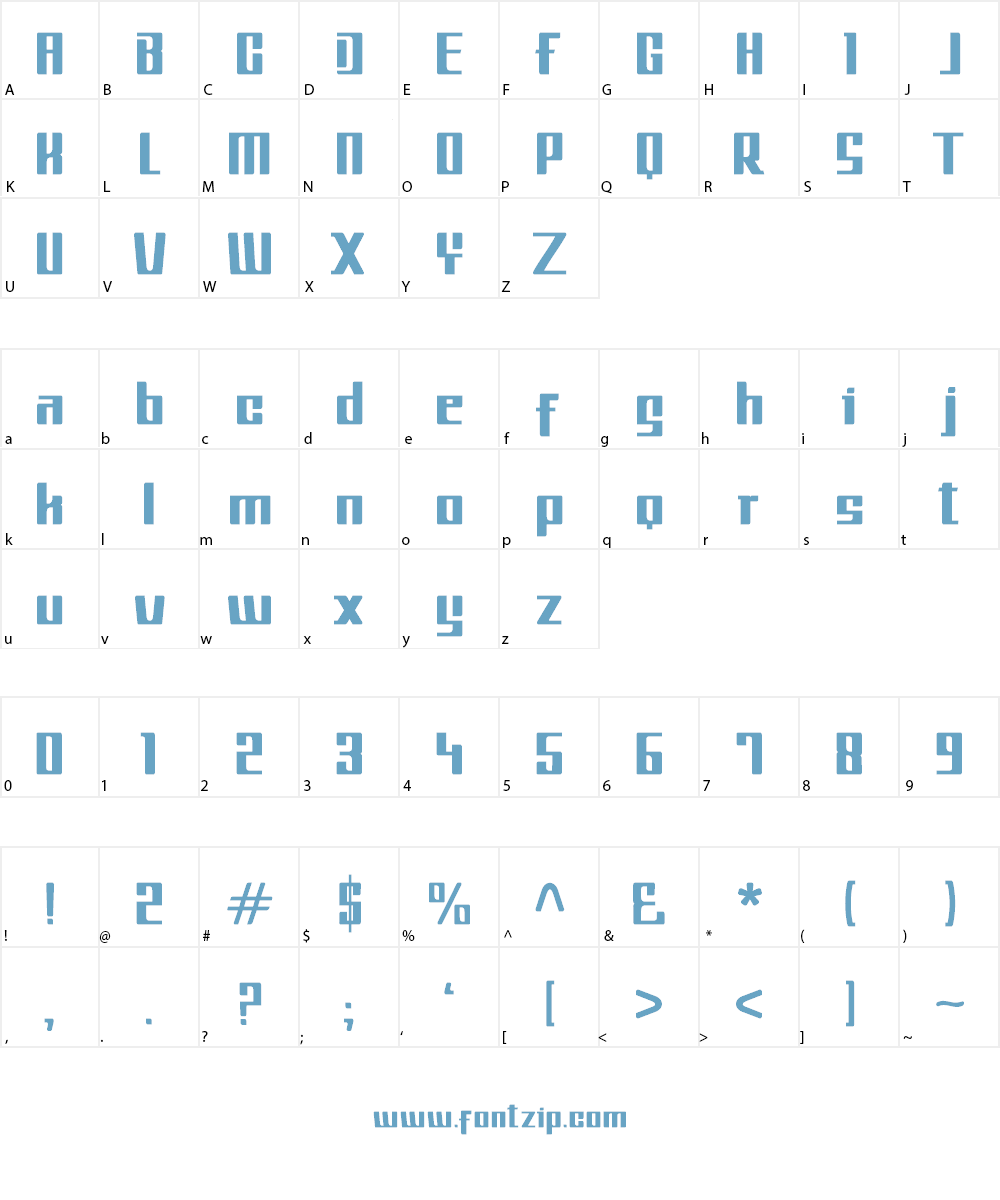 MetroiL Font Character