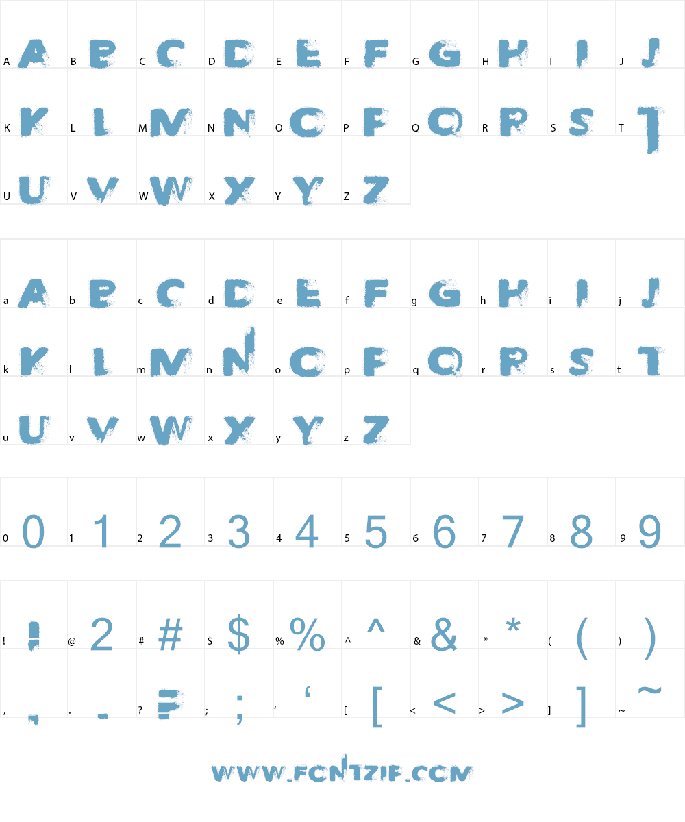Taken by Train Font Character