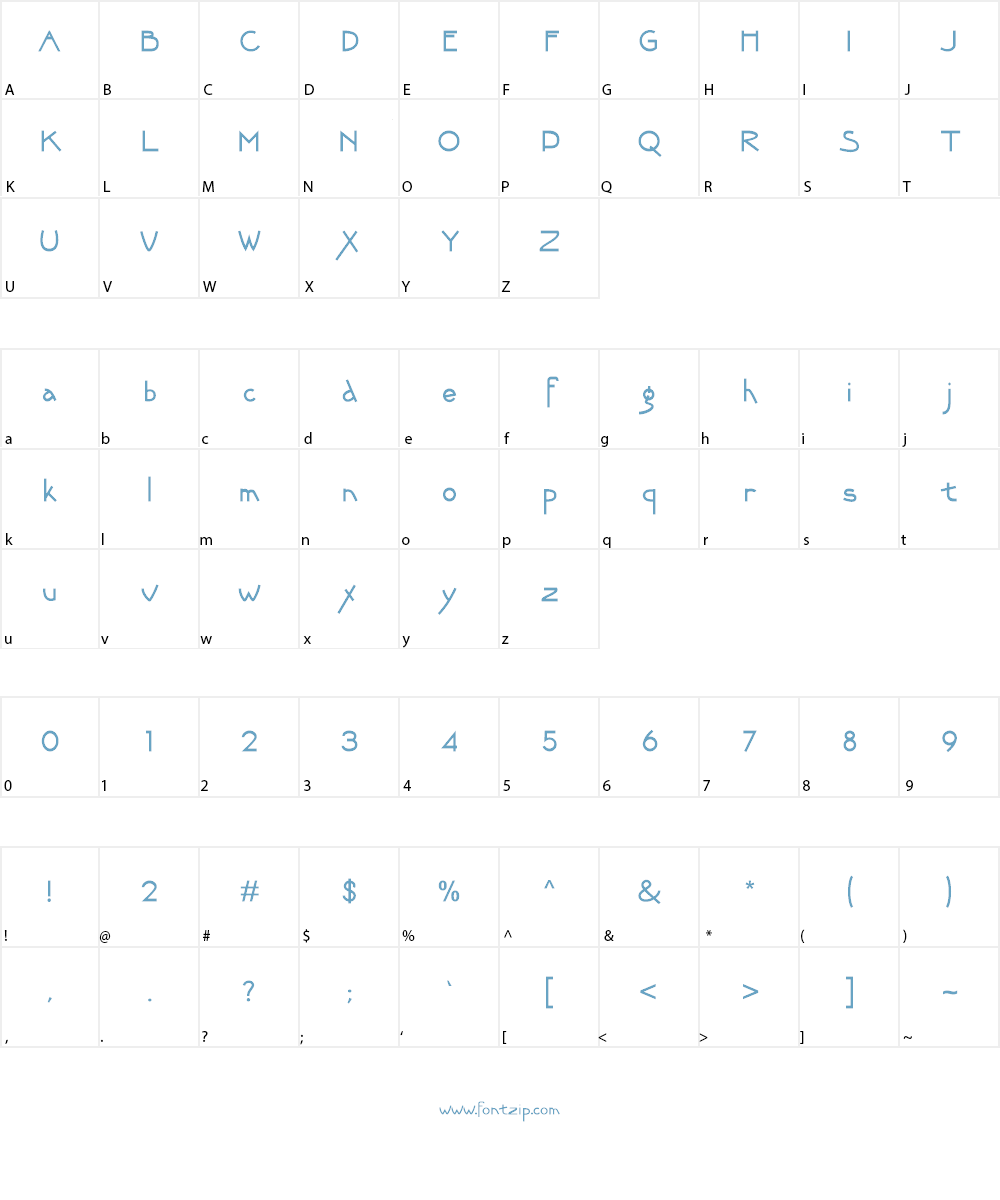 rikailu Font Character