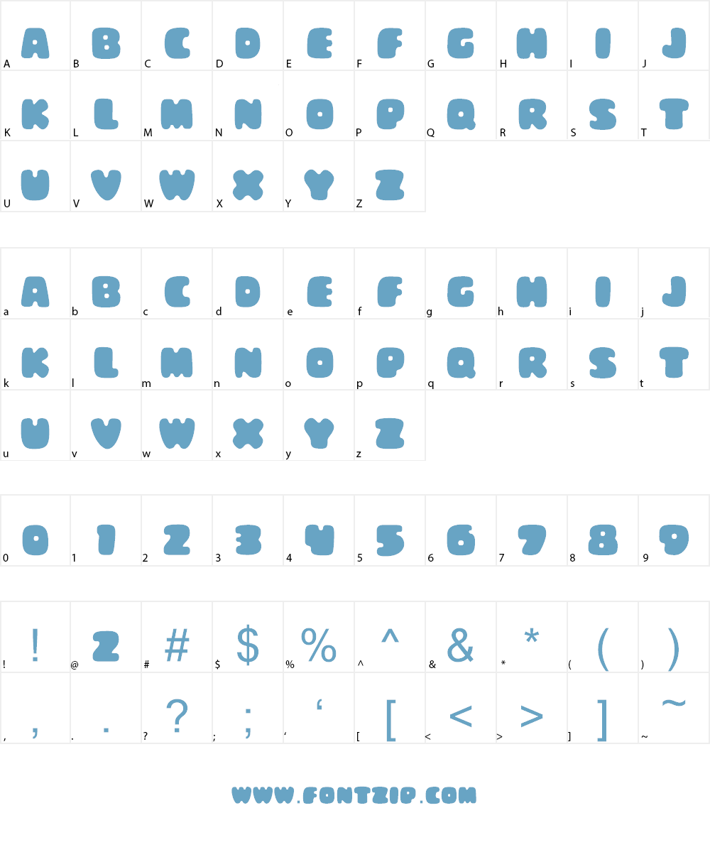 Chunky Town Demo Font Character