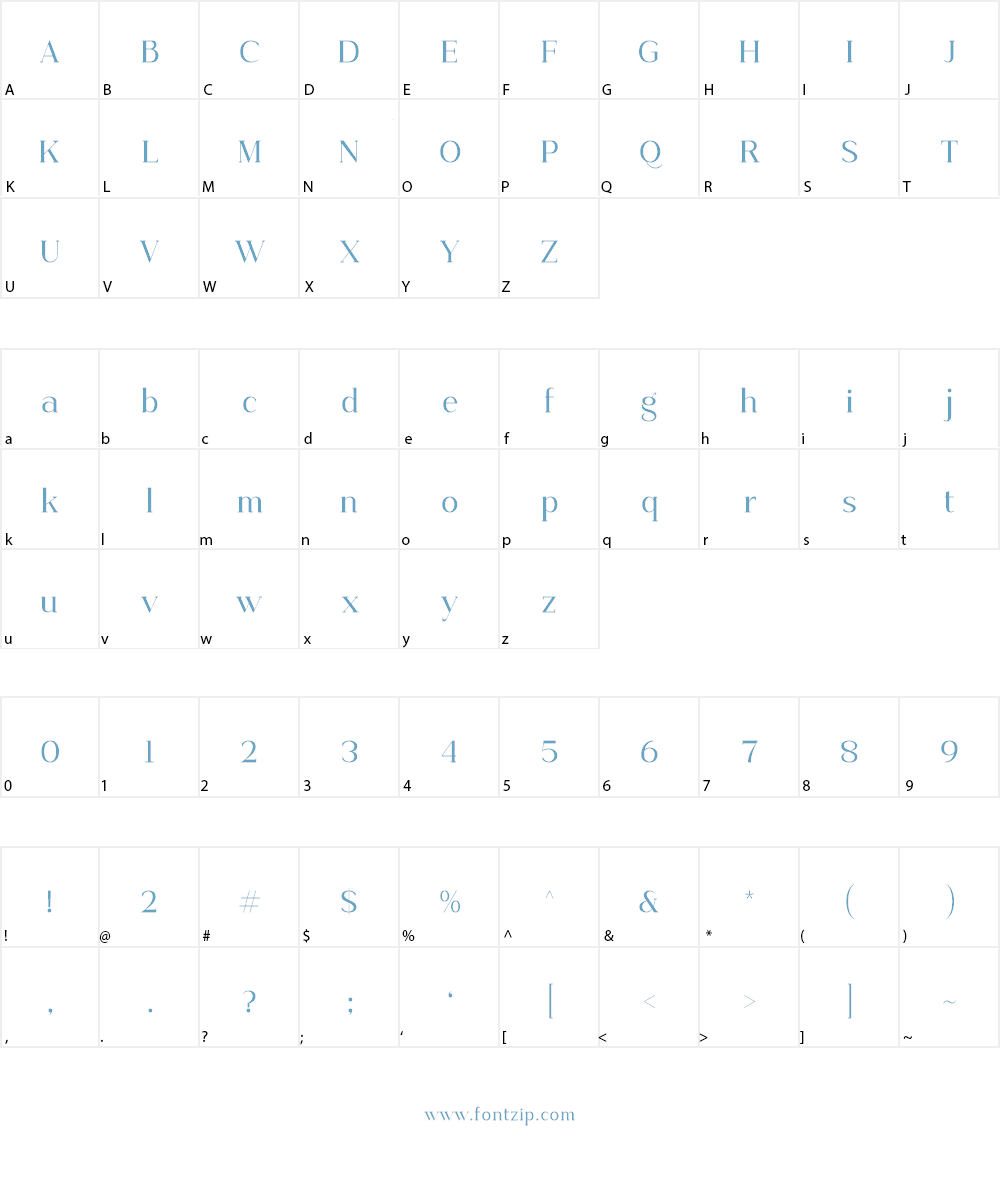 Priyati Font Character