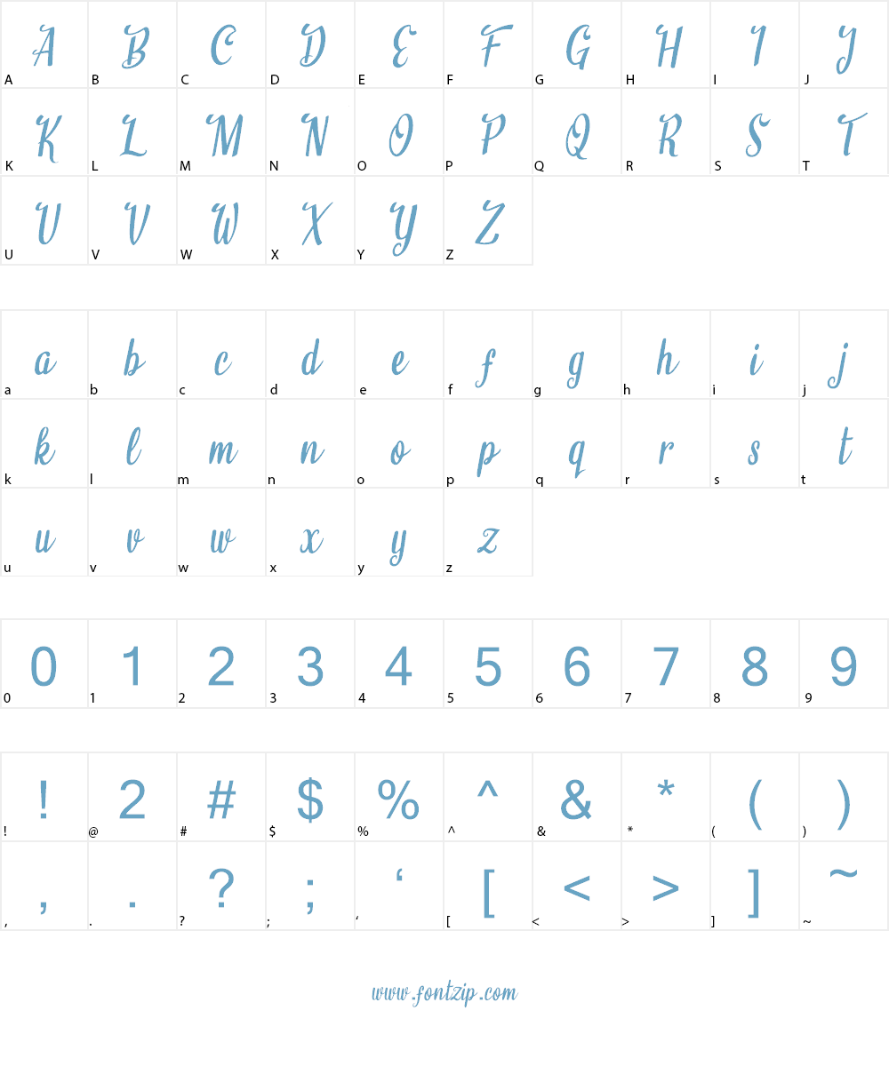 Believe it Font Character