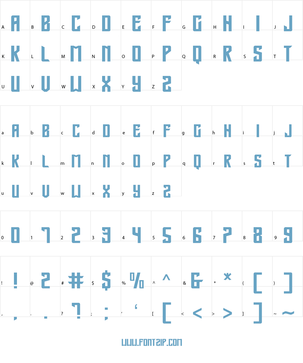 Golden Sentry Font Character