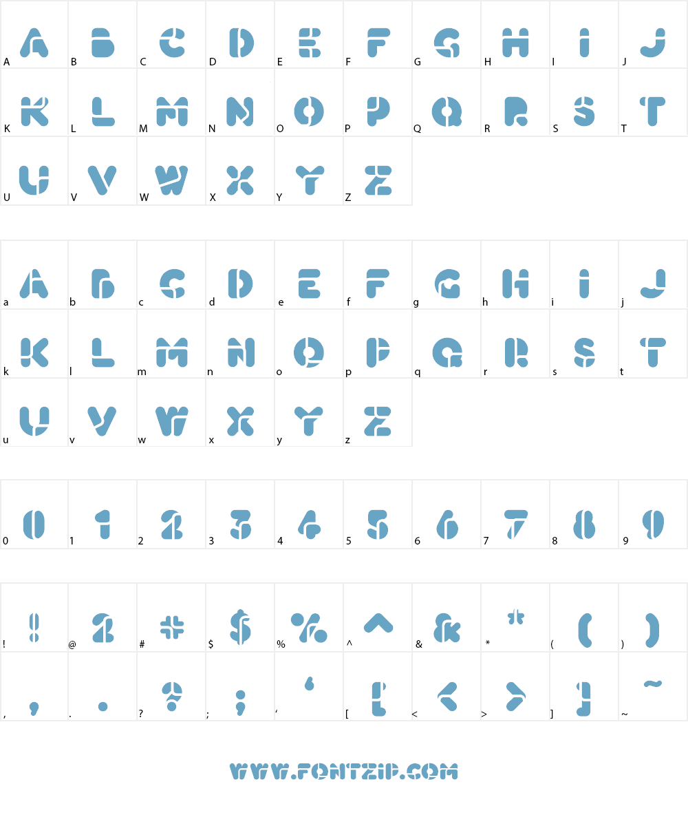 Black Bees Font Character