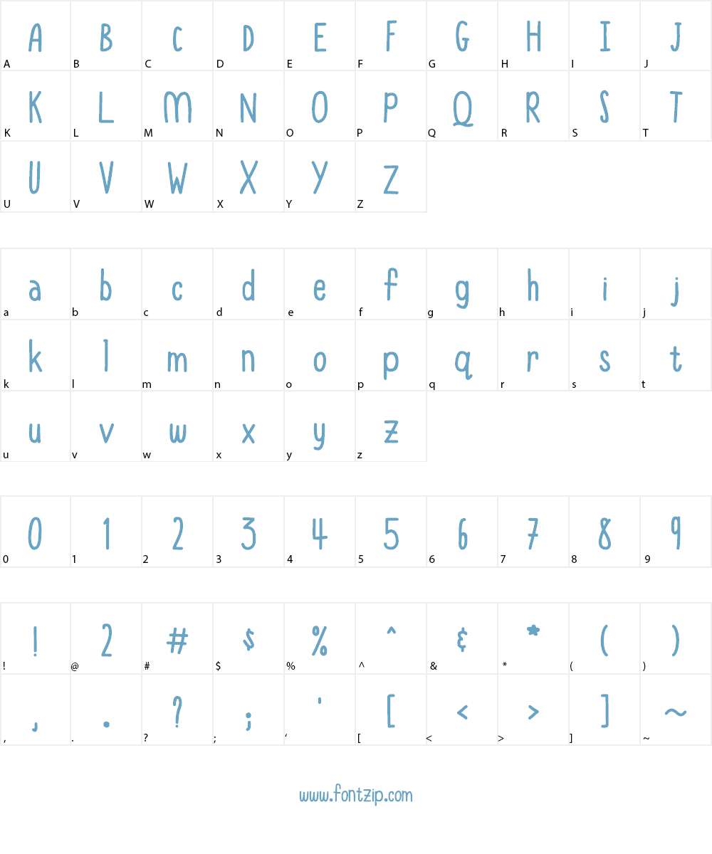Club Miggy Font Character