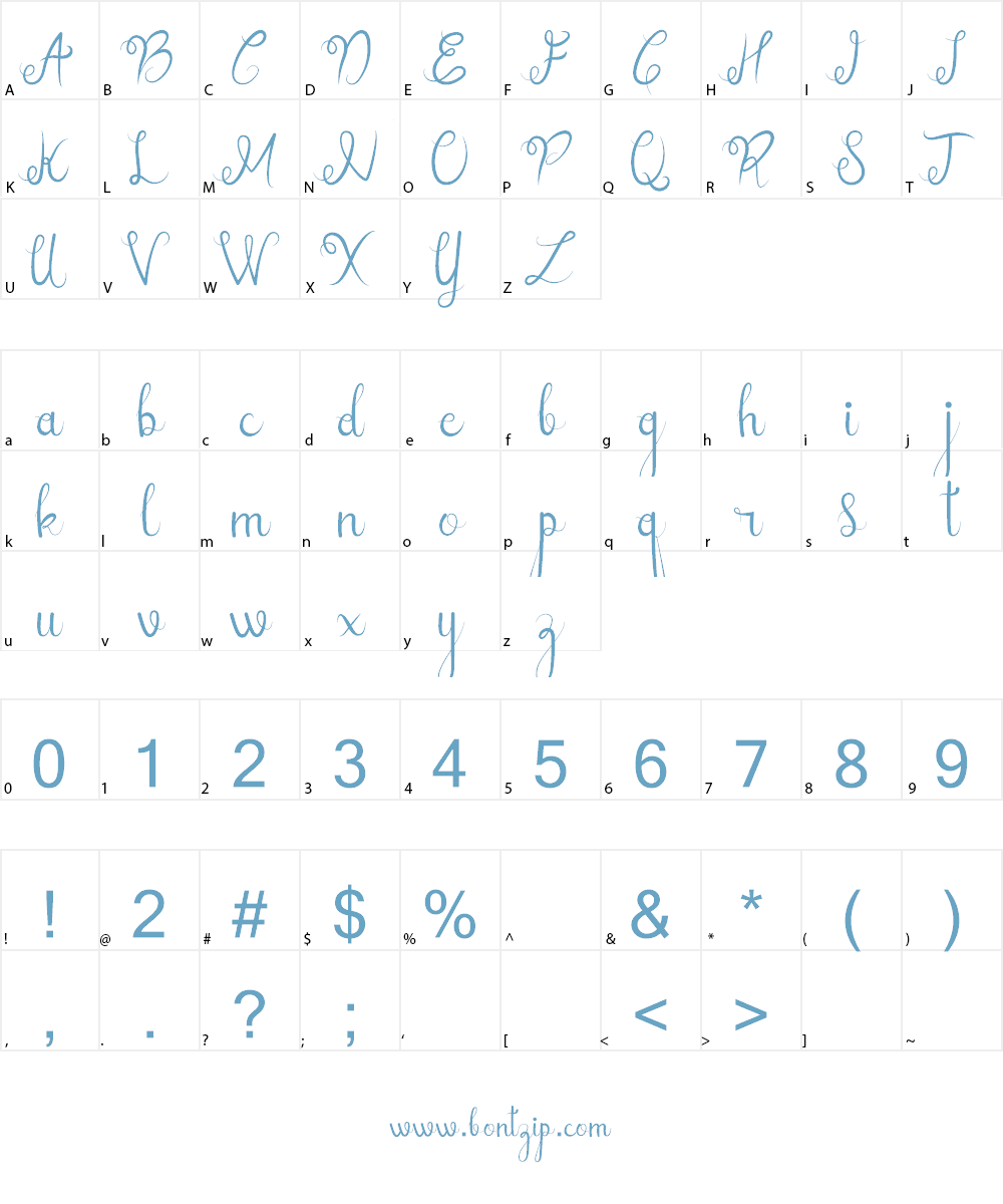 Sellebeew Font Character