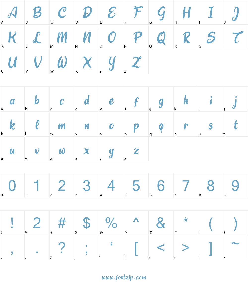 Charlie Zonk Font Character