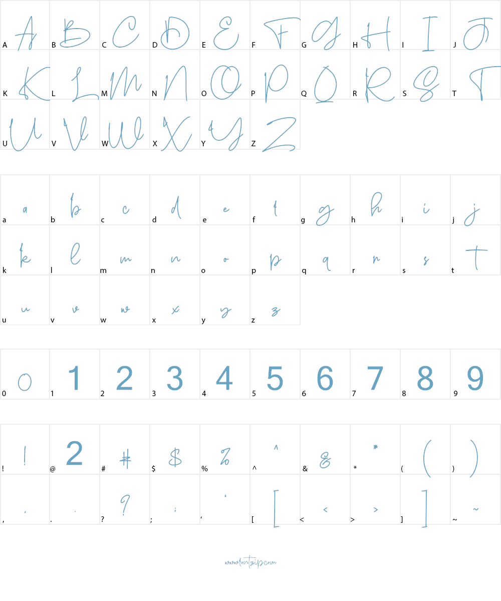 Sanpaullo Font Character