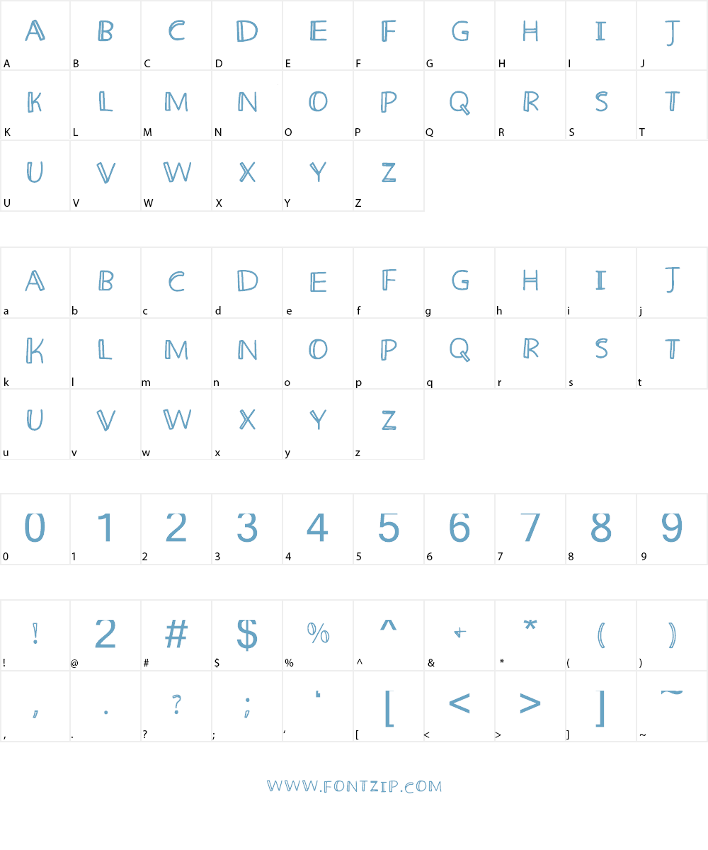Spinning Wheel Font Character