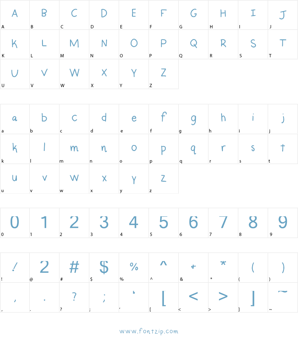 Beanstalk Font Character