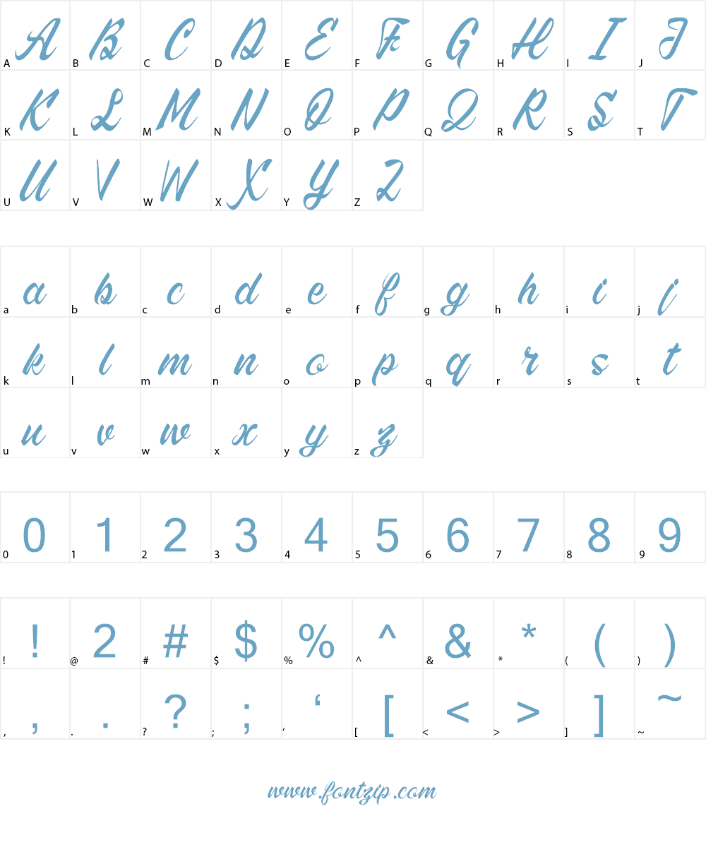 Hightide Font Character