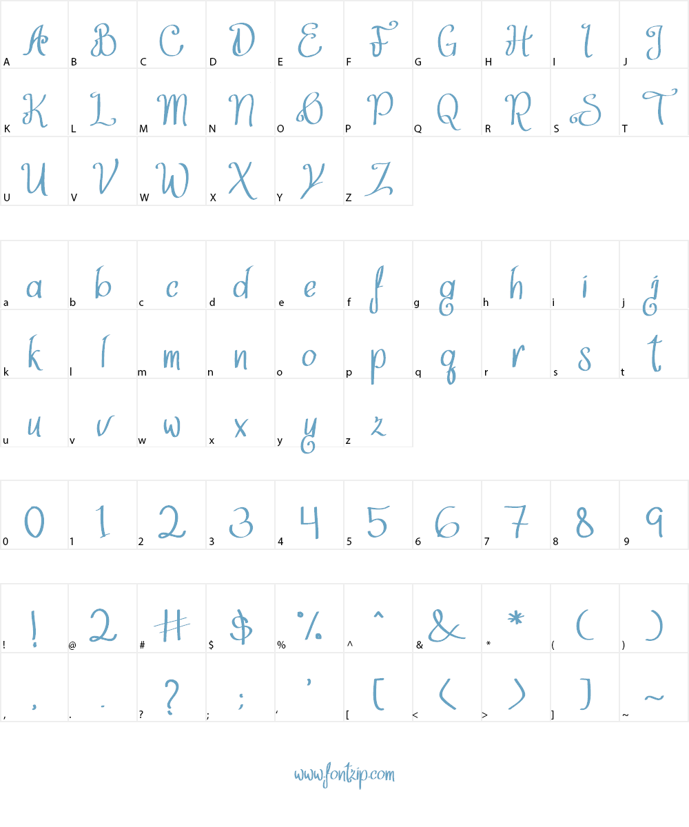 Think Dreams Font Character