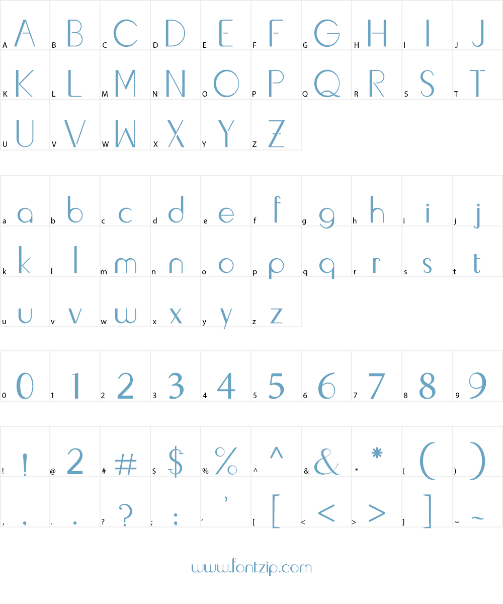 Livingston Font Character