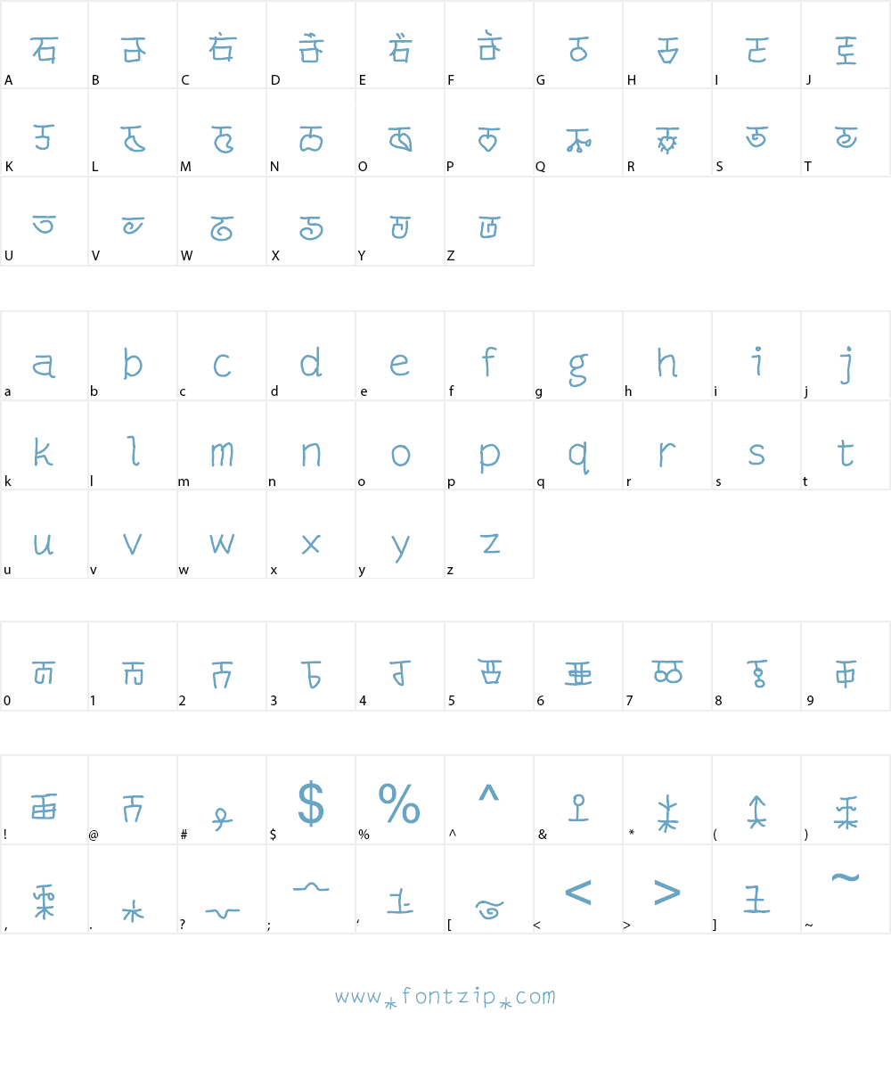 mantrakshar T-H Font Character