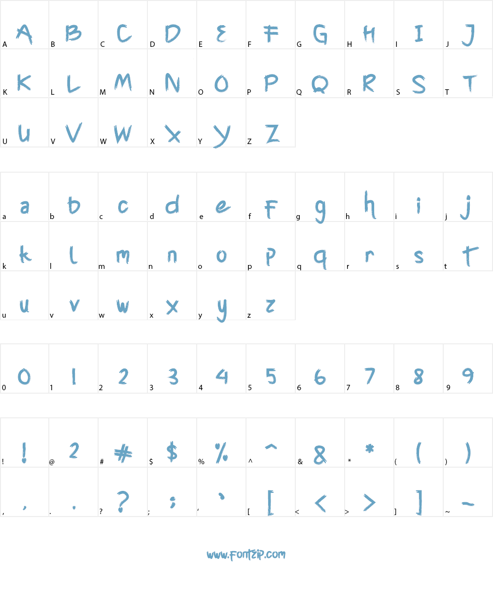 Cyttah Font Character