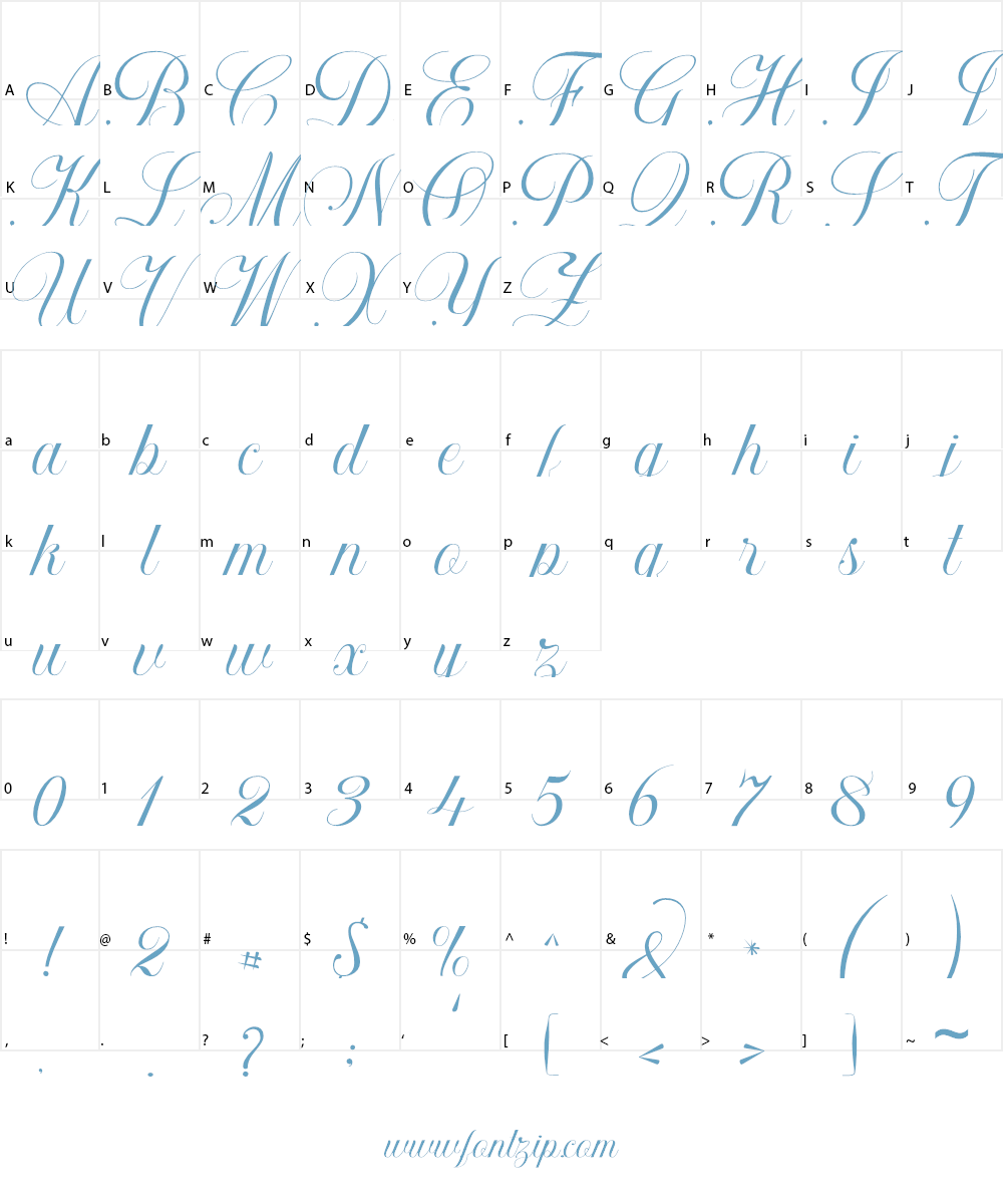 Khatija Calligraphy Font Character