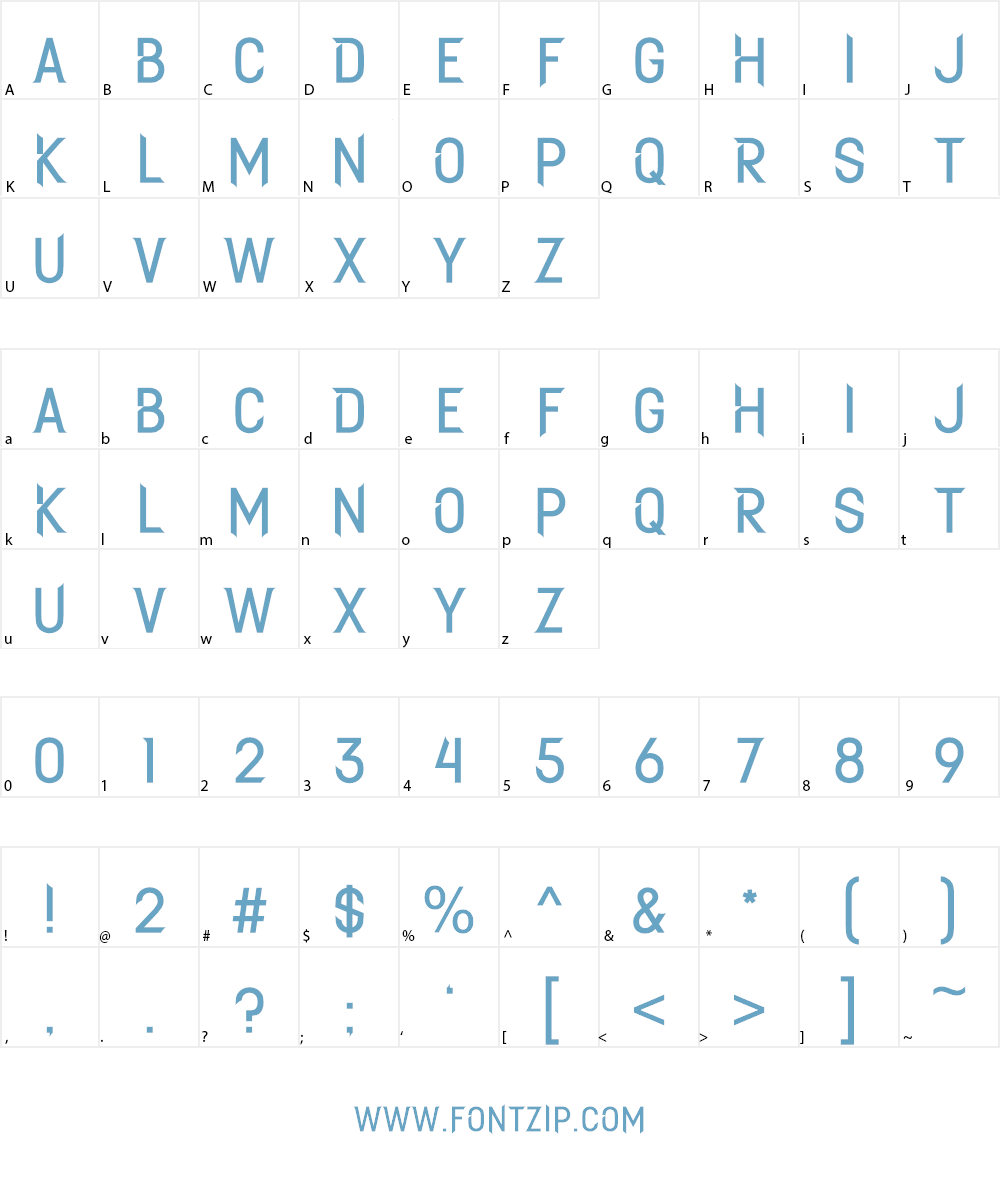 SYFYKrypton Font Character