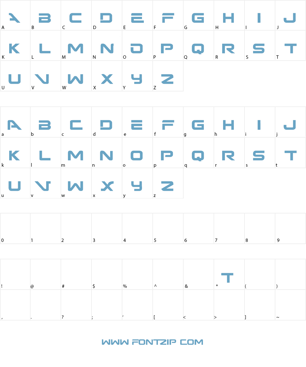 Terminator Dark Fate Font Character
