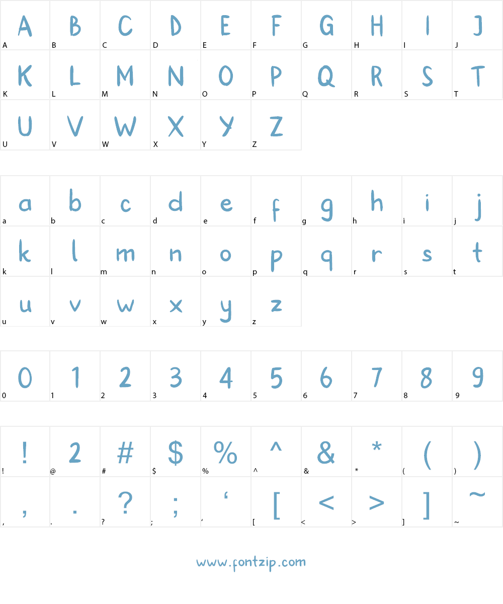 Hanneat (Demo) Font Character