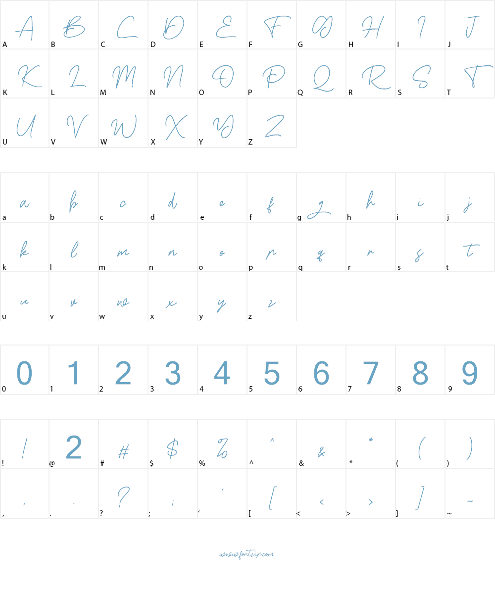 Boss Signature Font Character